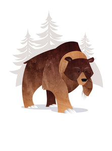 Winterhaven Woods Bear Mobile Wallpaper
