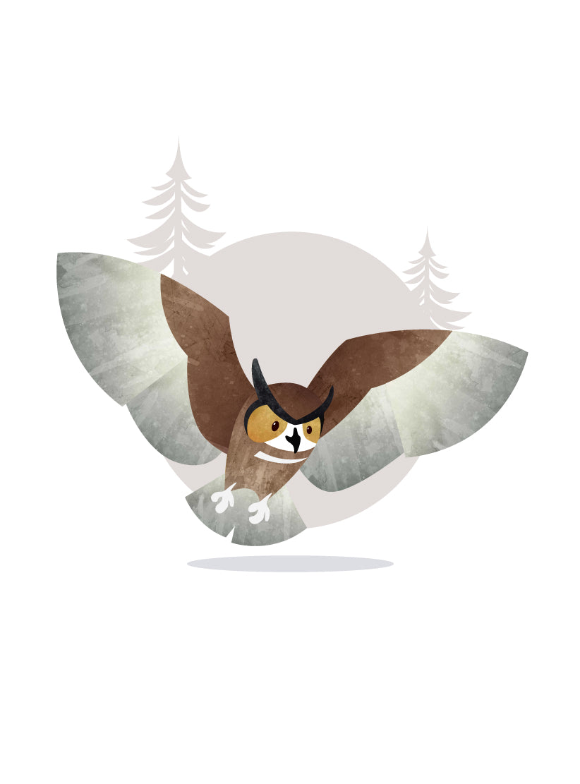 Winterhaven Woods Owl Mobile Wallpaper
